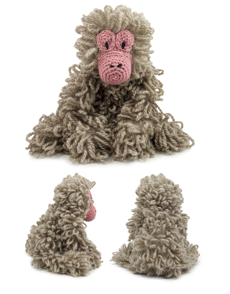 toft ed's animal kimberley the japanese macaque amigurumi crochet